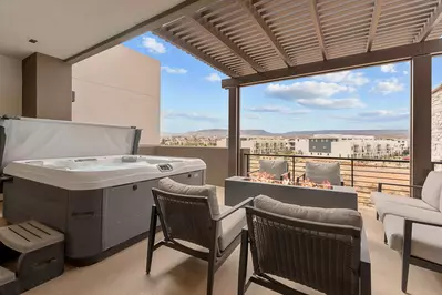 Fire Table + Private Hot Tub