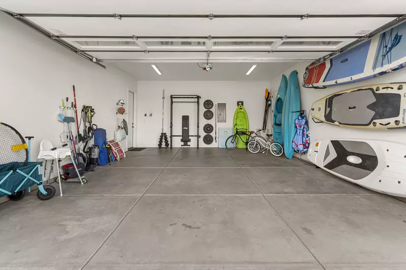 Your spacious garage offers plenty of room for vehicles plus storage for bikes, surfboards, and beach gear.