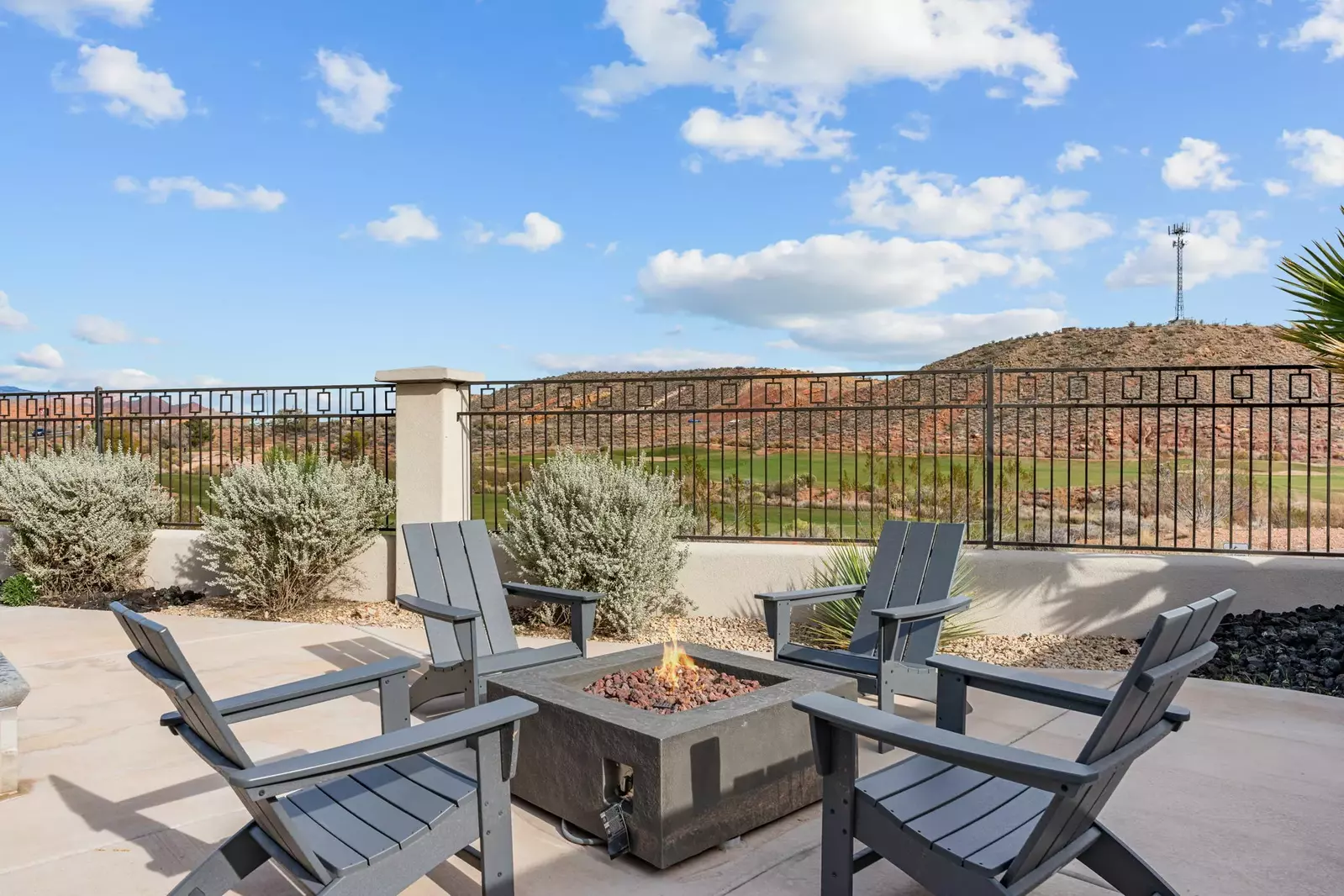 Fire Table + Outdoor Seating