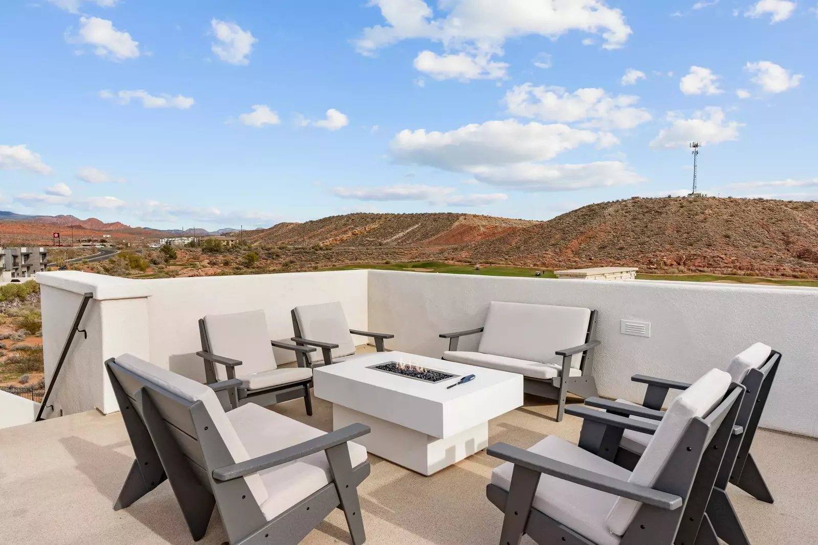 Fire Table + Outdoor Seating