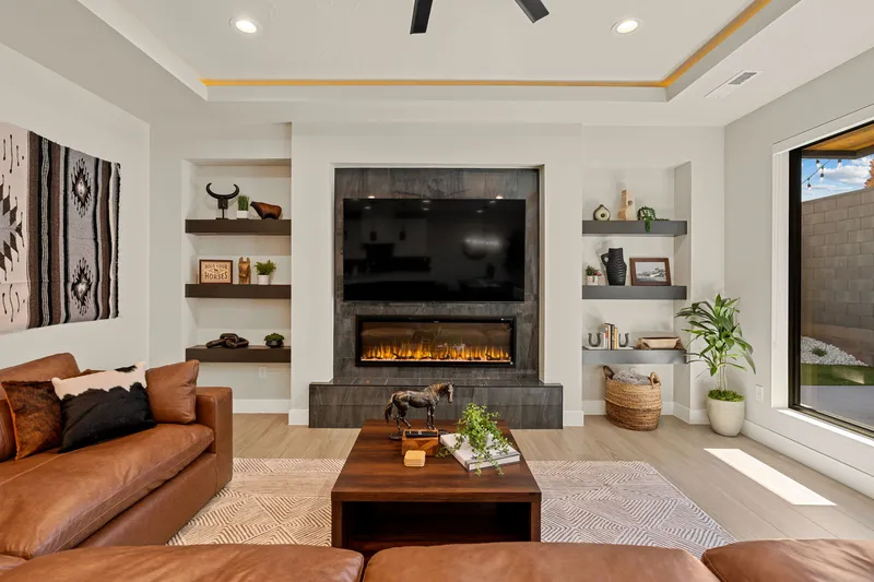 Living Room + Fireplace