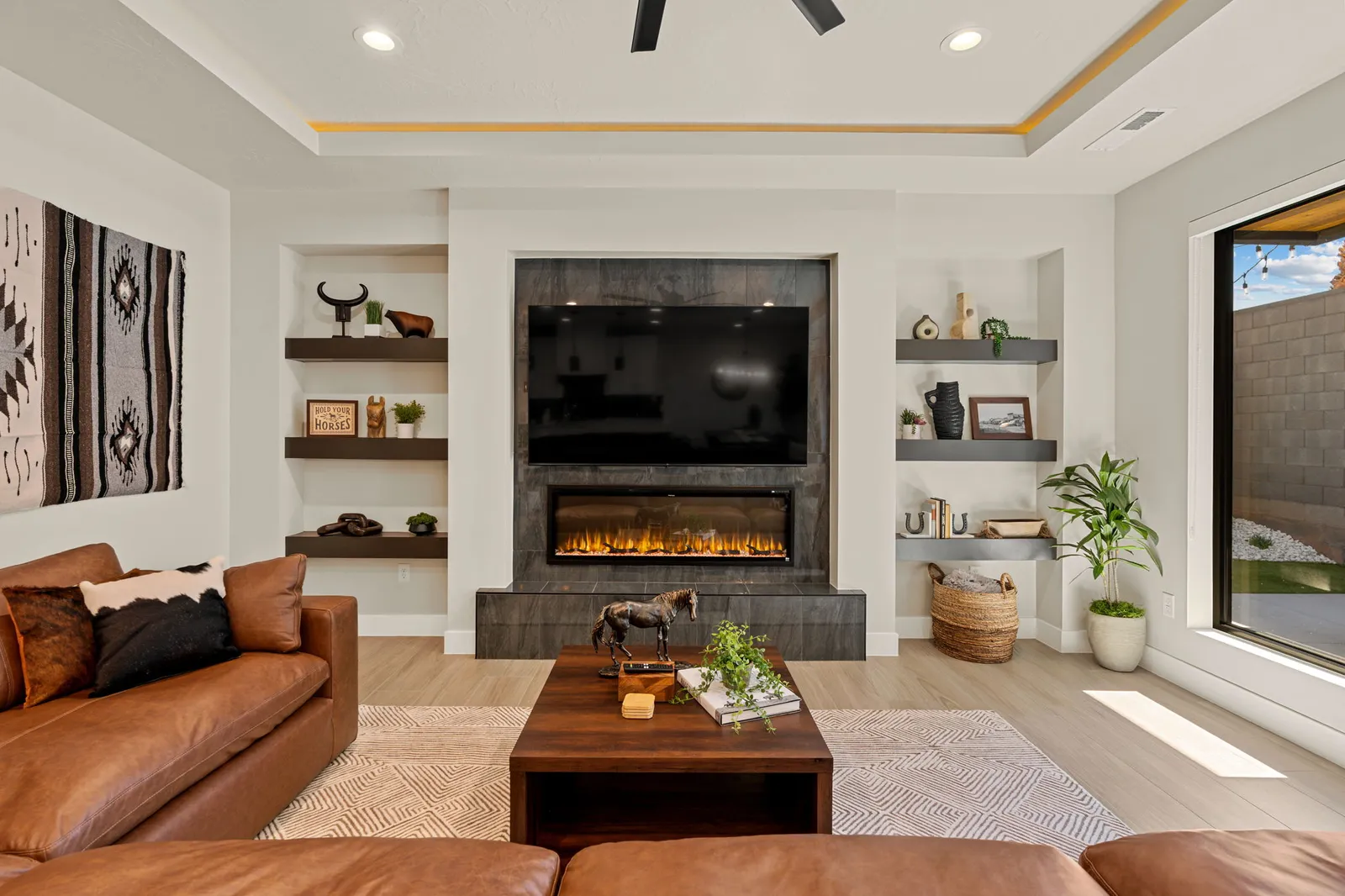Living Room + Fireplace