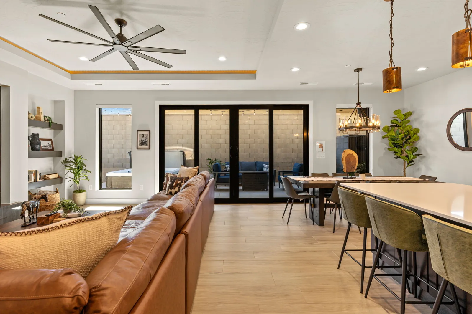 Kitchen and Living Area