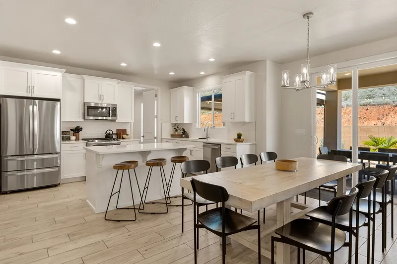 Fully Equipped Kitchen + Dining Table
