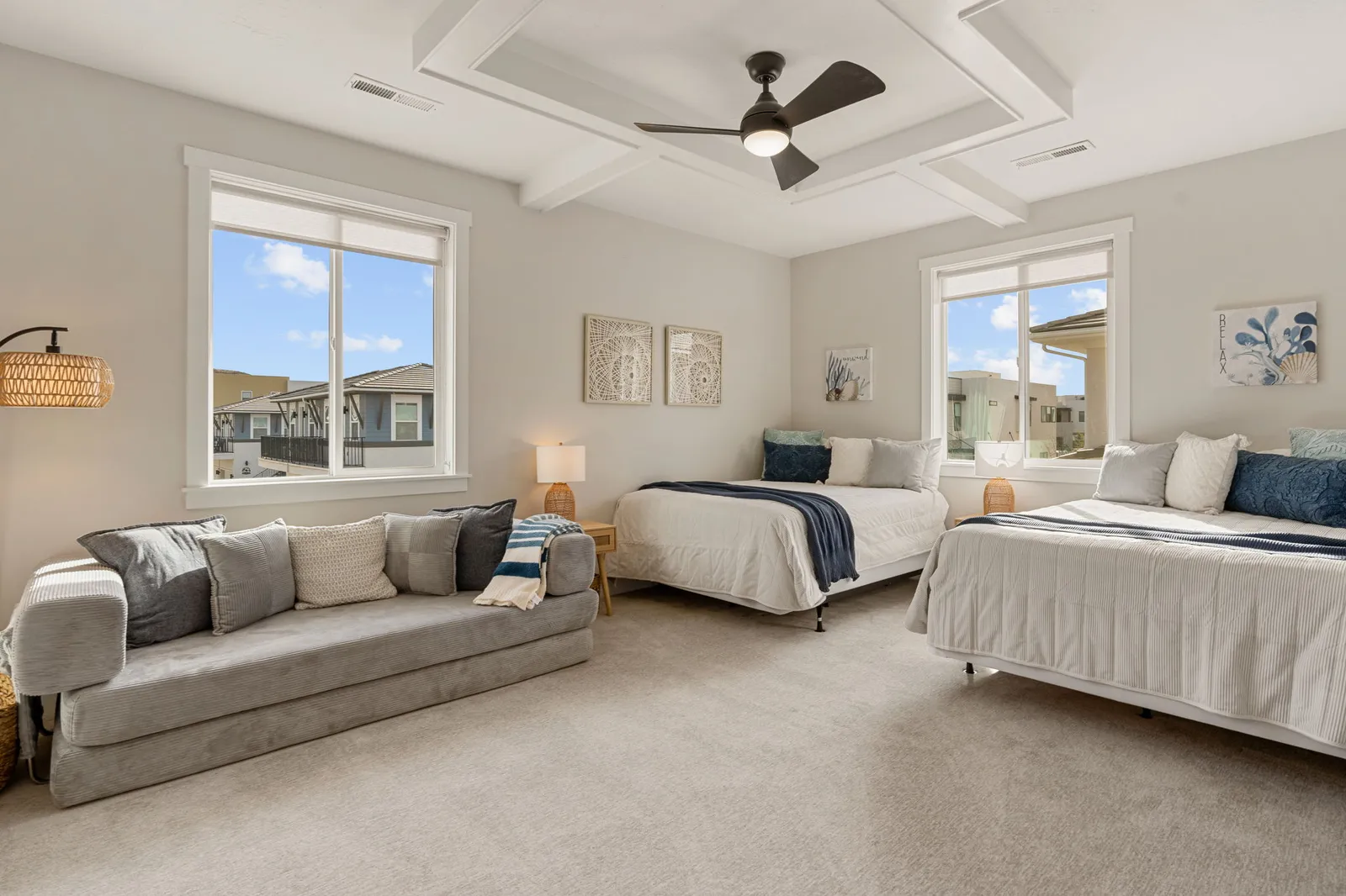 2 Queen Bed/Attached Bath