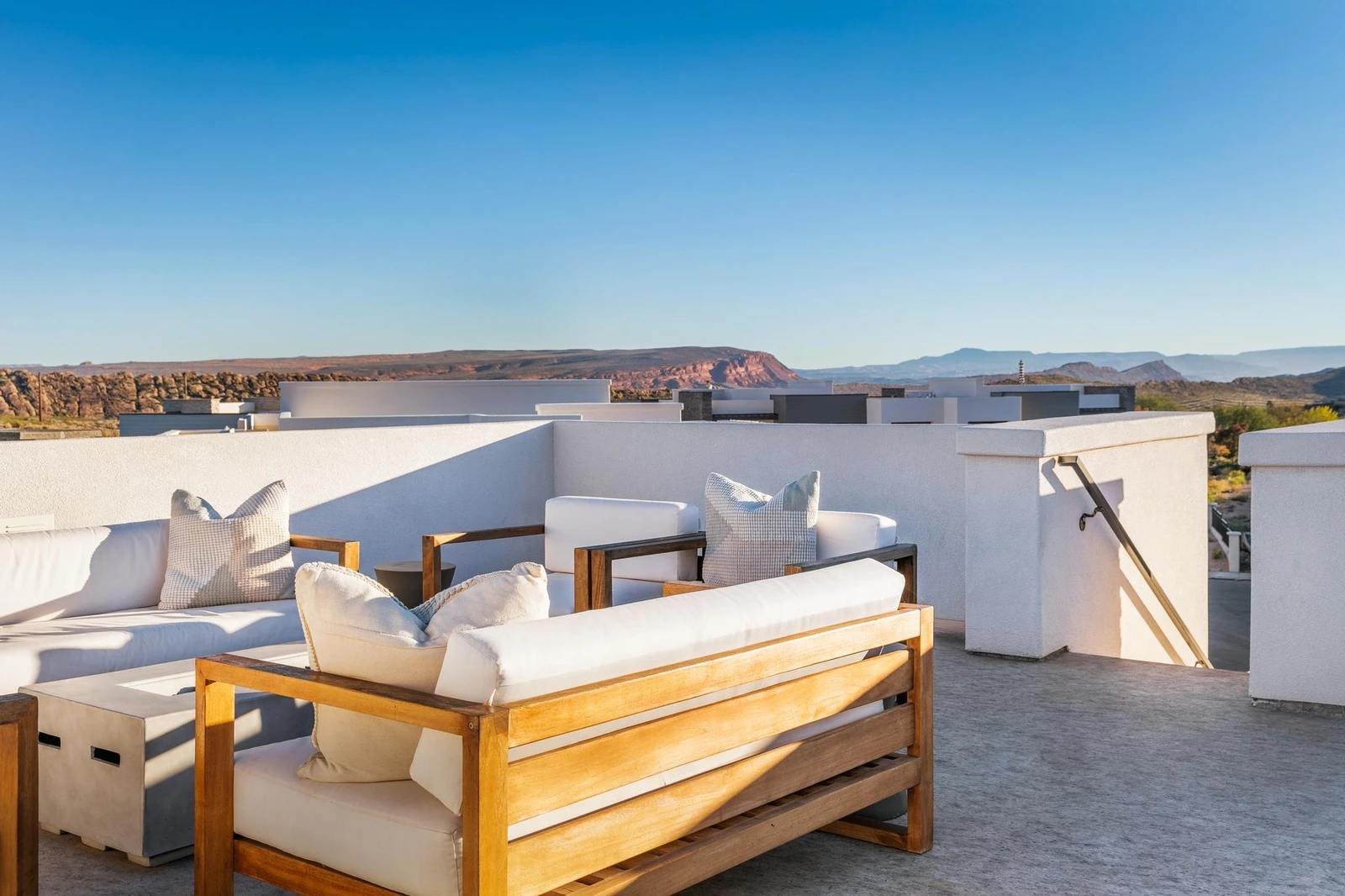 Upstairs Patio With View: House 1