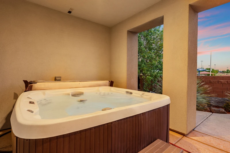 Private Hot Tub at Sunset