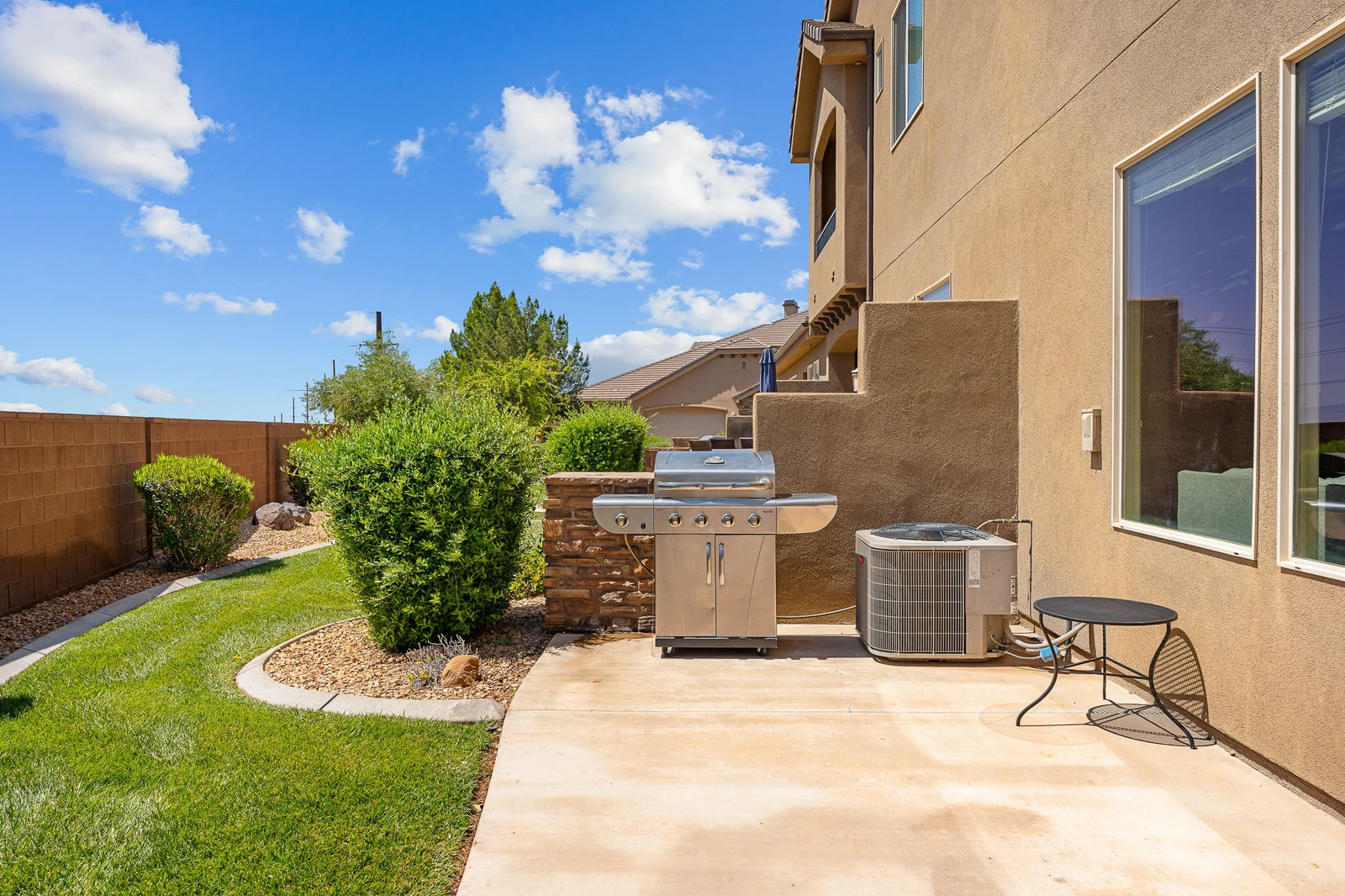Backyard Seating + Grill