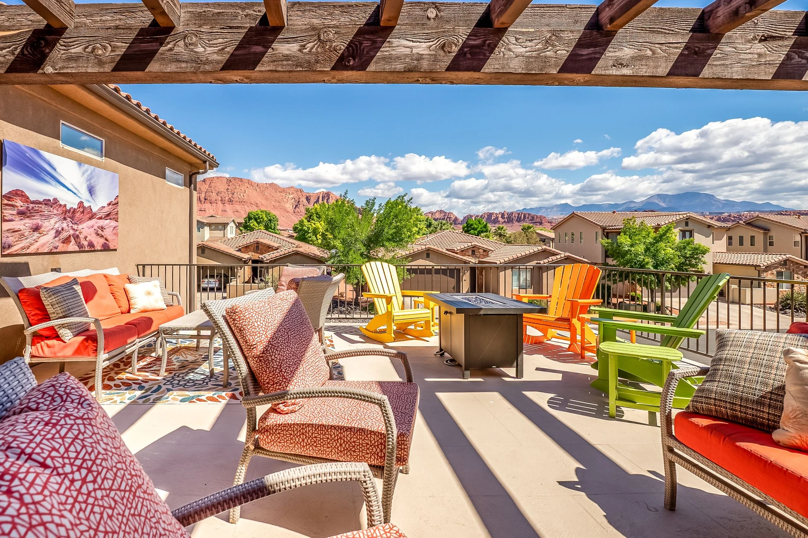 Upper Deck with views of Snow Canyon