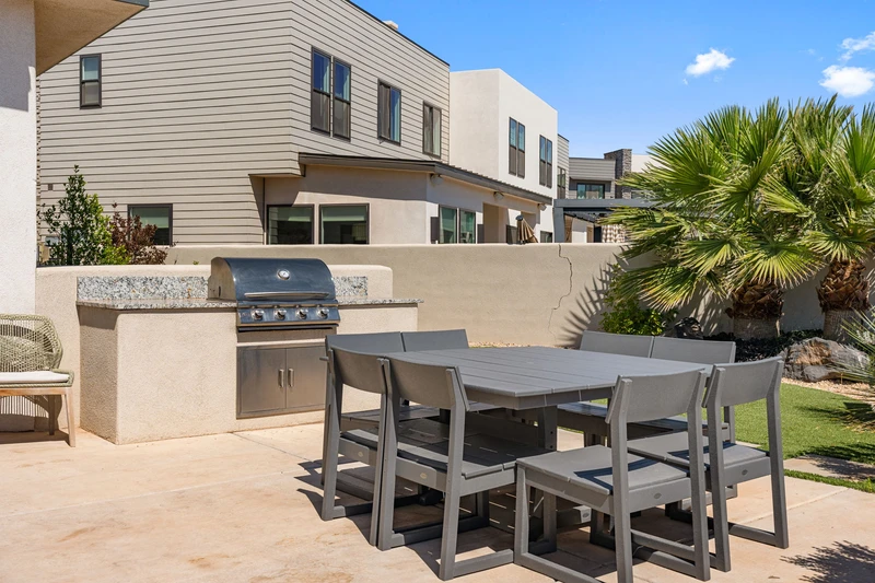 Outdoor Dining Area + Grill