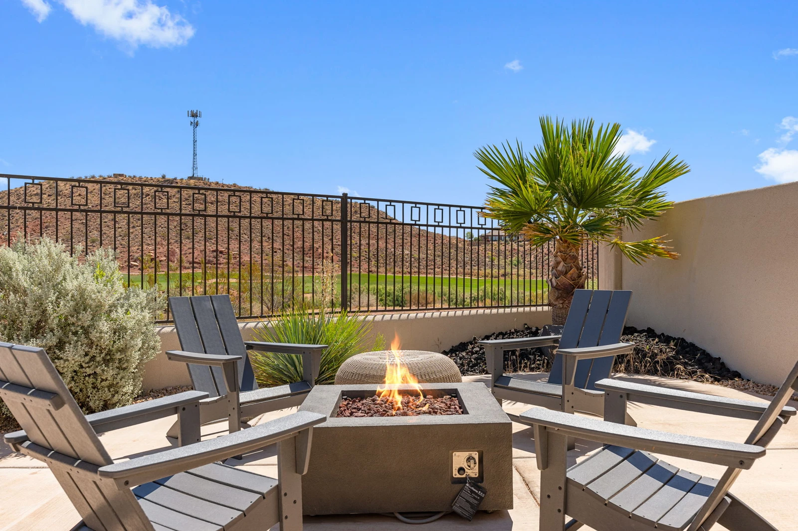 Outdoor Seating Area + Fire Pit