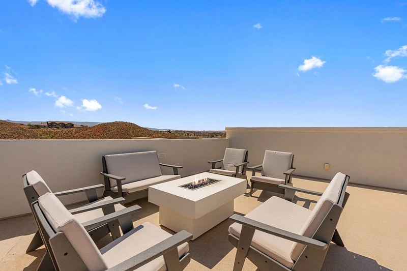 Fire Table + Outdoor Seating