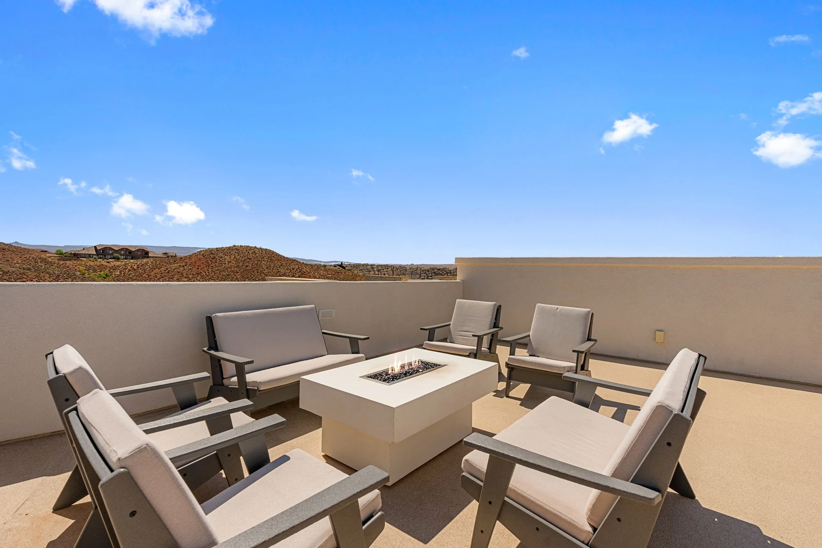 Fire Table + Outdoor Seating