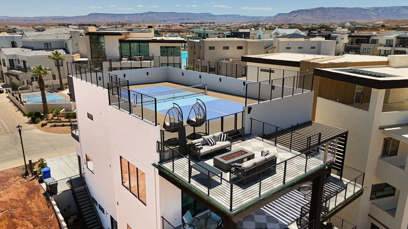Rooftop Pickleball Court