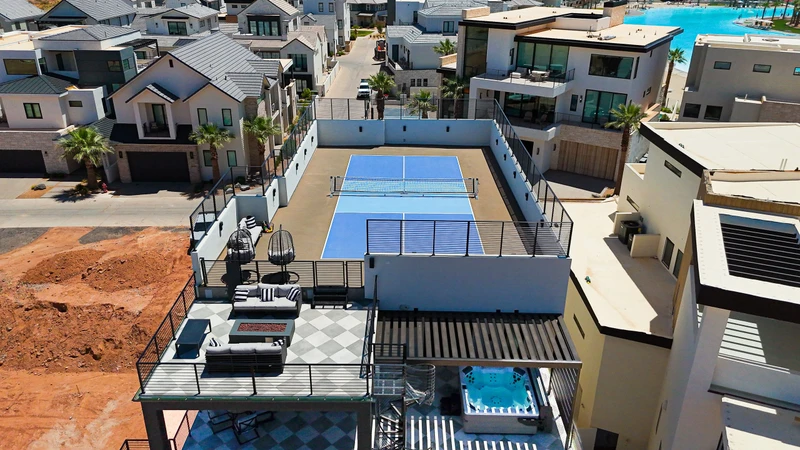 Rooftop Pickleball Court