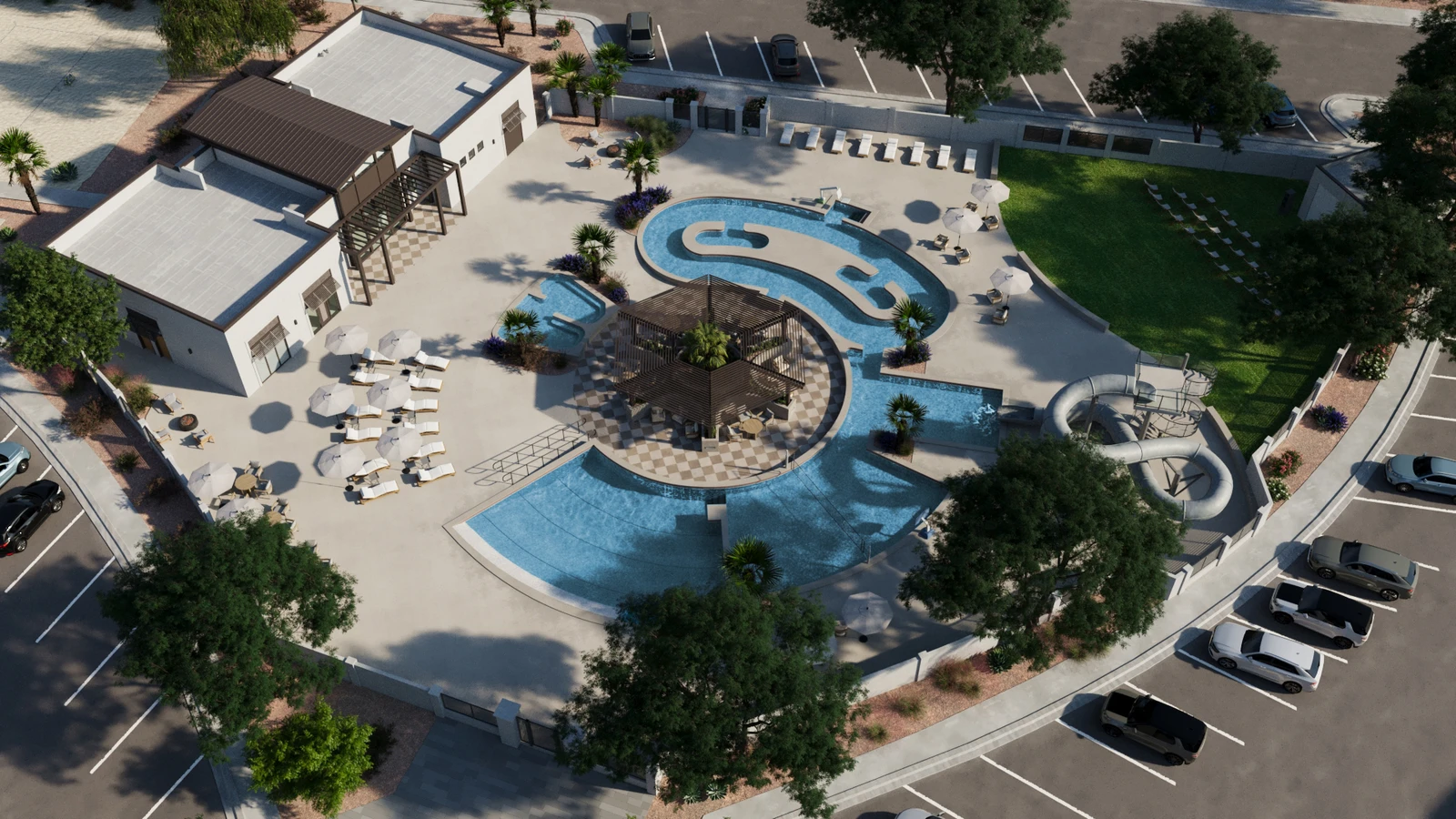 Resort Pool - Digital Rendering