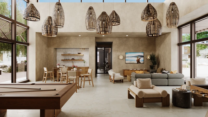 Resort Clubhouse - Digital Rendering