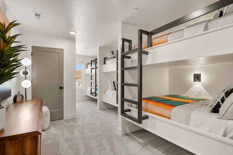 Double/Double Bunk + 2 Twin/Twin Bunks