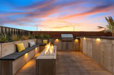 Fire Table + BBQ Grill