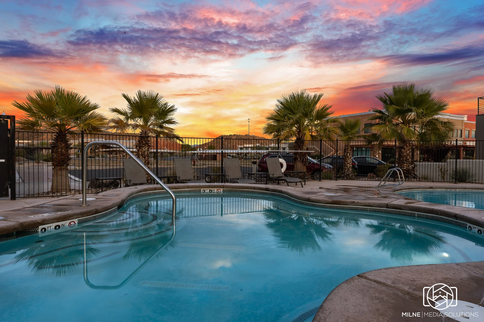 Dusk Community Pool