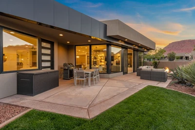 Backyard at Dusk
