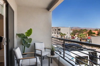 Outdoor Balcony with Seating
