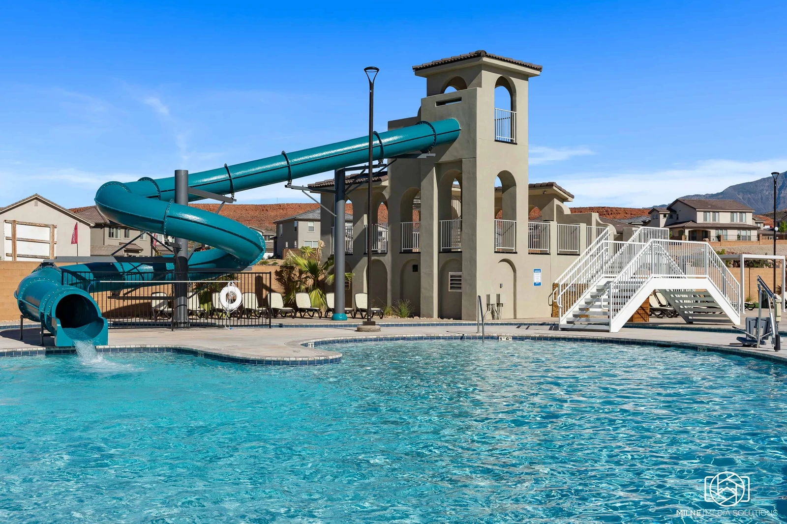 Community Lazy River + Slide