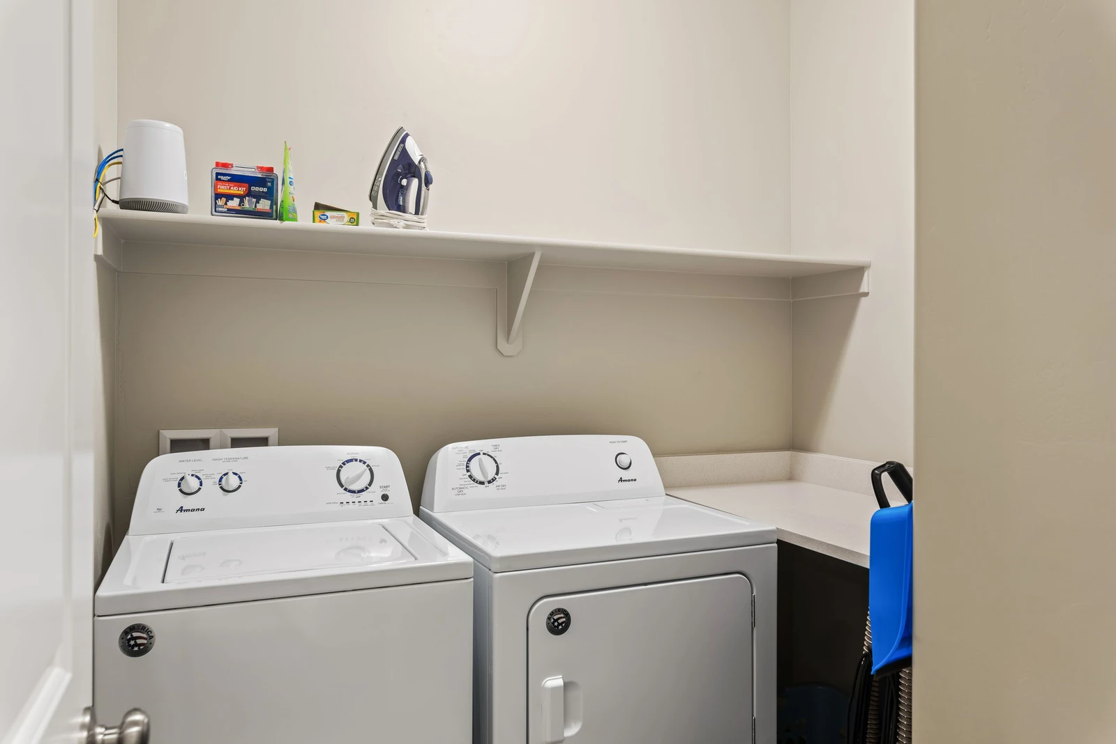 Laundry Area with Full Size Washer Dryer