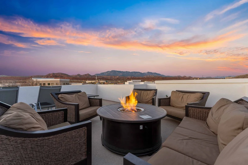 Seating Area with Fire Table