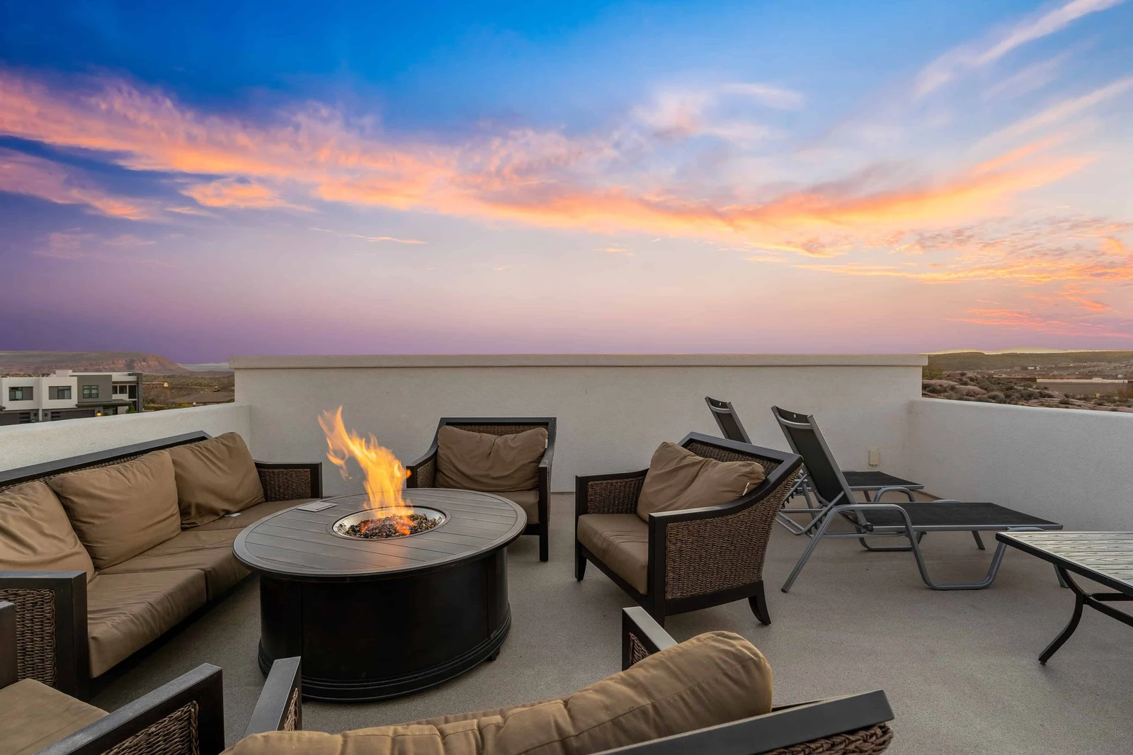 Seating Area with Fire Table