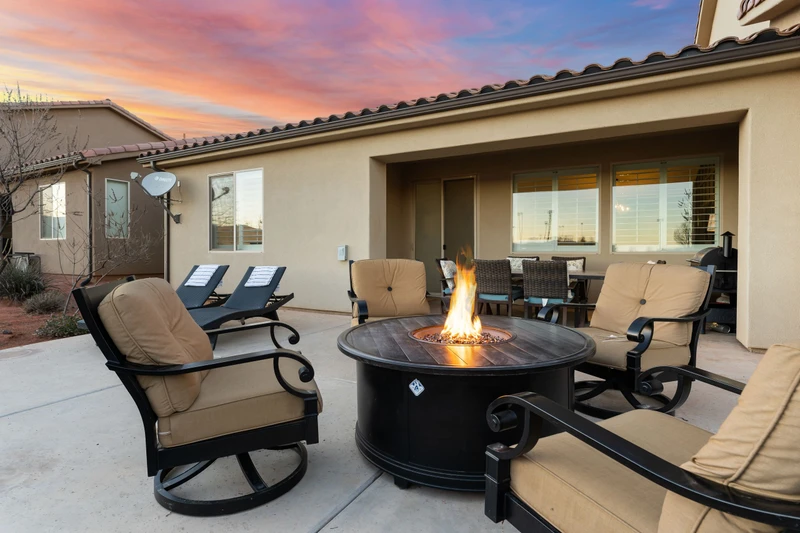 Back Patio with Firepit