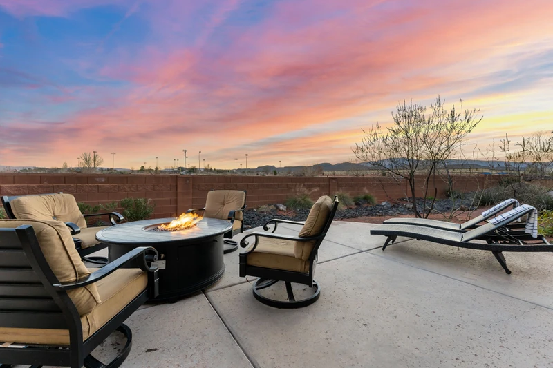 Back Patio with Firepit