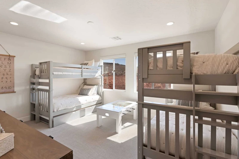 2 Twin/Twin Bunks + 2 Twin Trundles