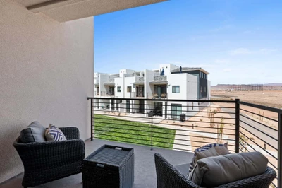 Balcony Overlooking Grass Area