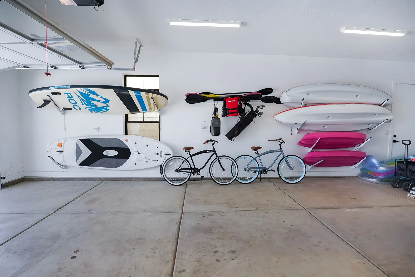 Garage with Amenities and Second Fridge