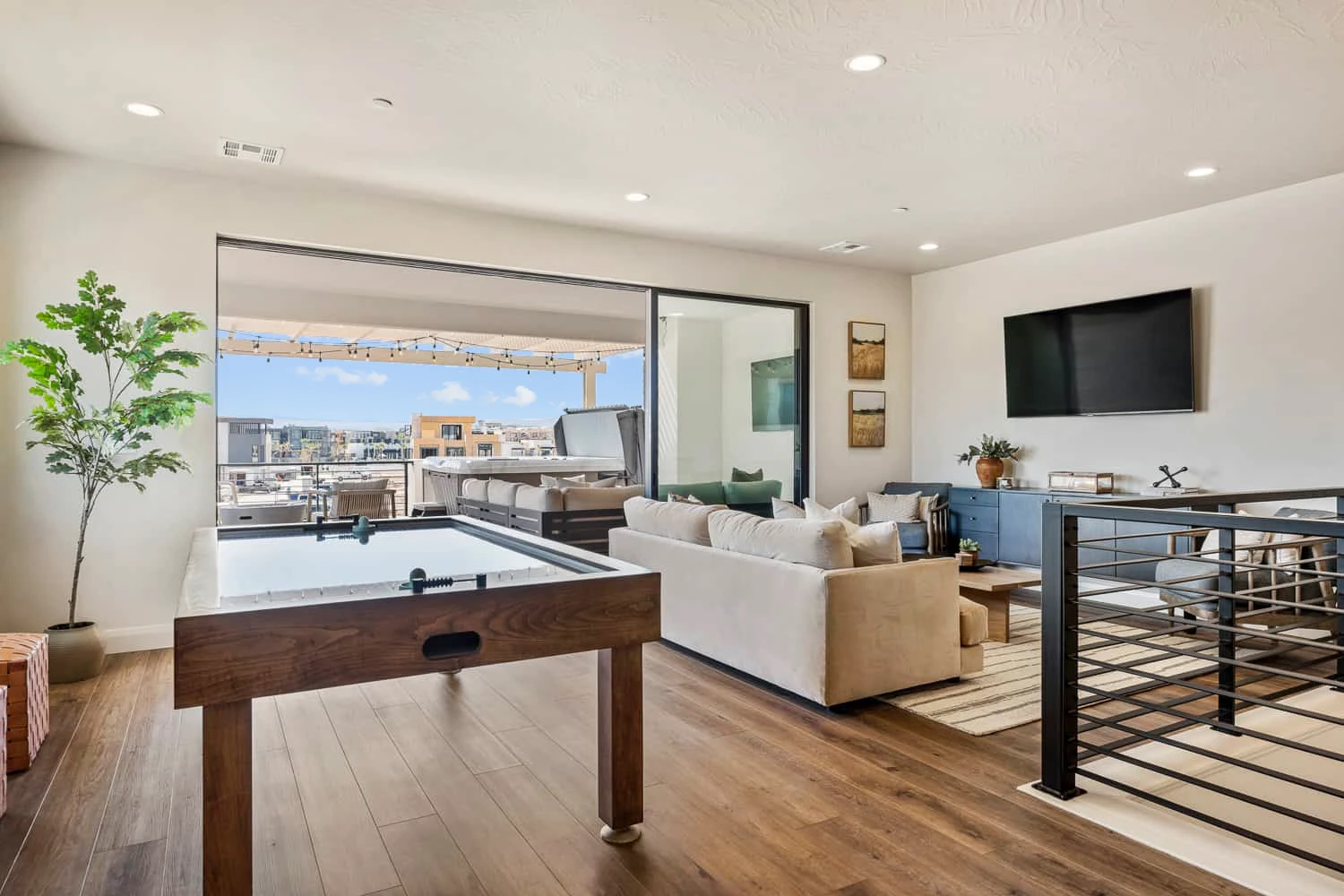 Loft Area + Private Hot Tub