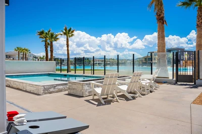Private Pool with Direct Lagoon Access