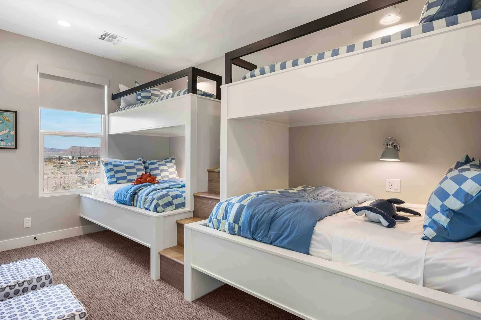 2 Twin/Double Bunks, 2 Twin Trundles
