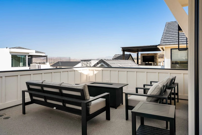 Fire Table and Outdoor Seating
