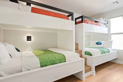 2 Twin/Double Bunk Beds