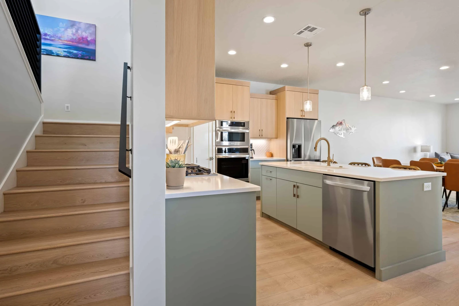 Kitchen and Stairs