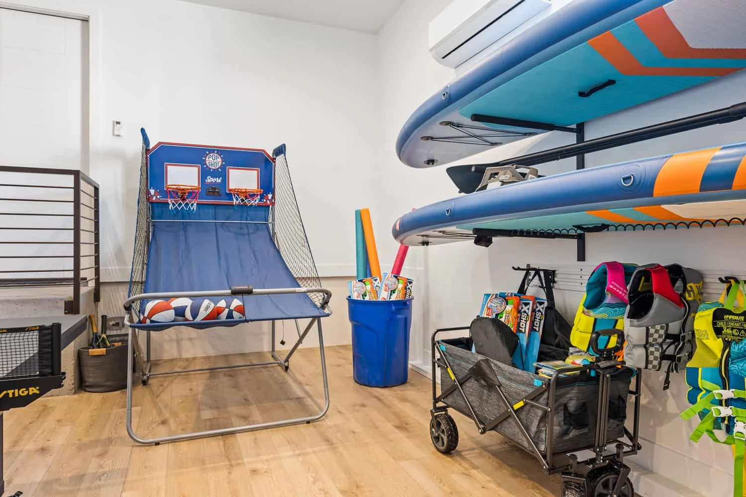 Basketball Shoot-Out, Paddleboards, Wagon, etc.