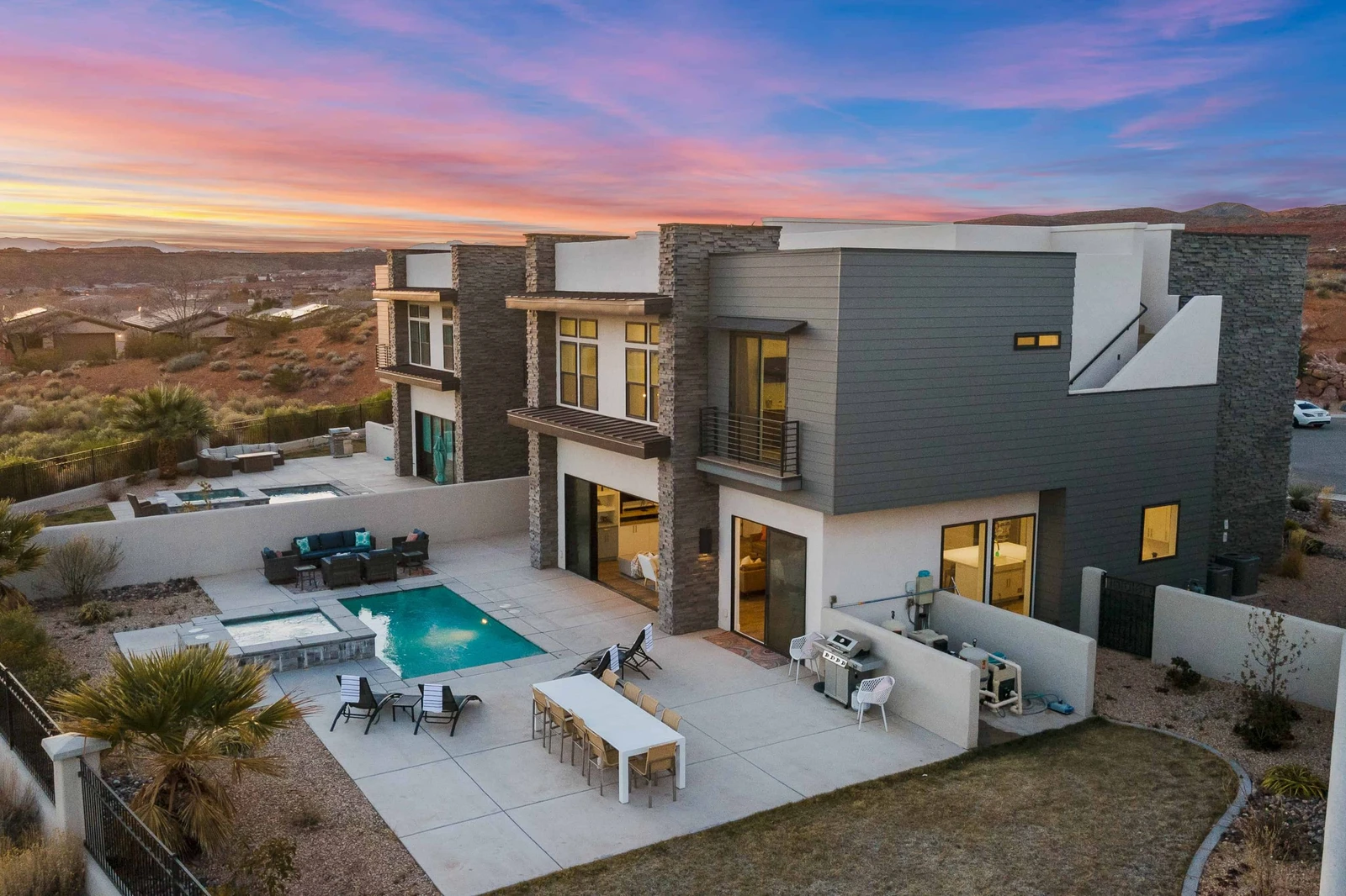 Exterior Evening View