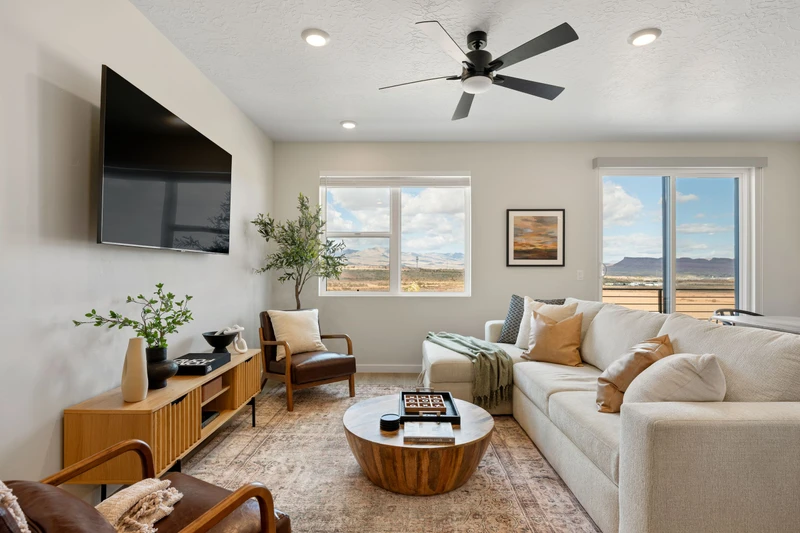 Living Room with Sofa Sleeper