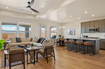Living Room + Kitchen