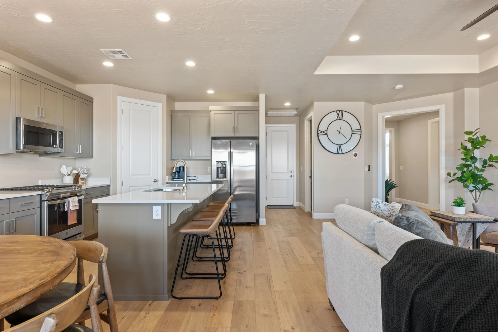 Kitchen + Living Rooms
