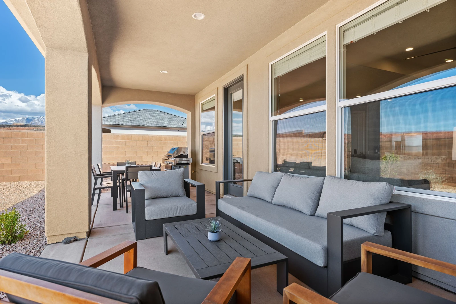 Patio, Hot Tub, and Grill