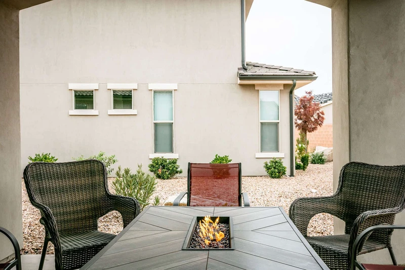 House 1 Patio Fire Table