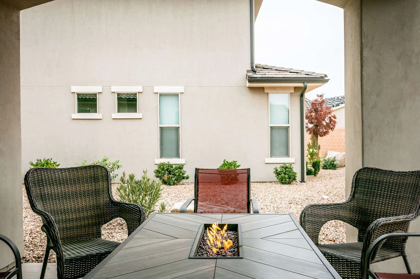 House 1 Patio Fire Table