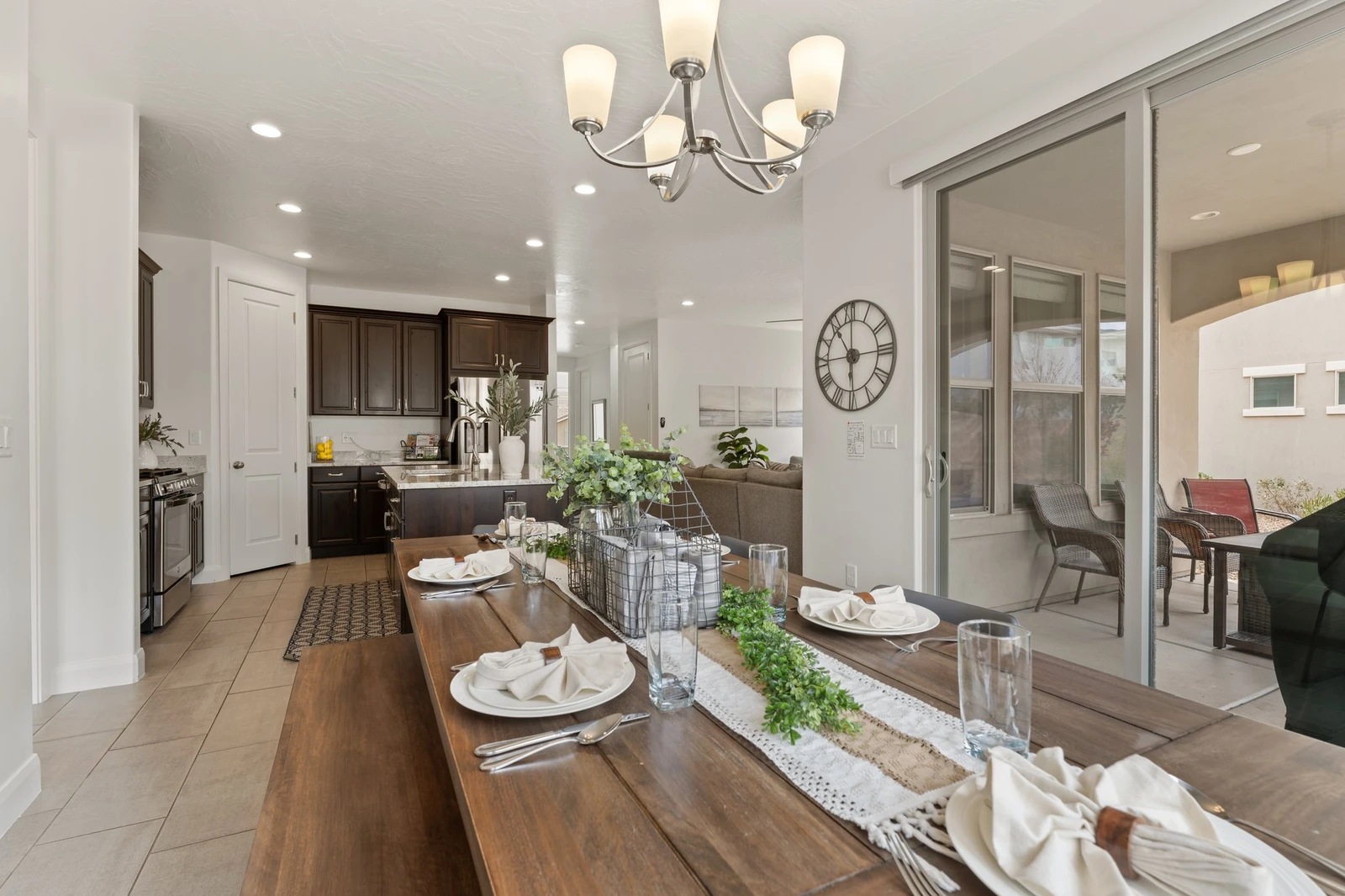 House 1 Dining Room and Kitchen